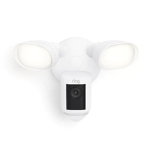 Ring Floodlight Cam Wired Pro Security Camera, Outdoor, White (B08FCWRXQR)