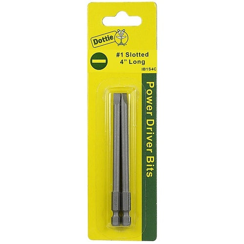 Dottie IB1S4C Drill Bit, #1 4\\" Slotted Power Bit Carded