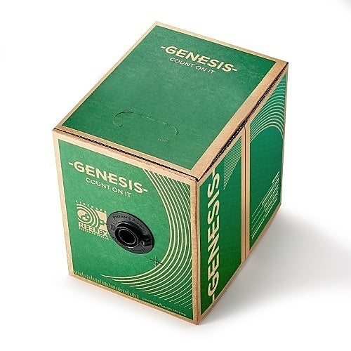 Genesis 52505506 16/2 Stranded Unshielded Speaker Cable, Riser, CMR, FT4, 500\' (152.4 m) Pull Box, Blue