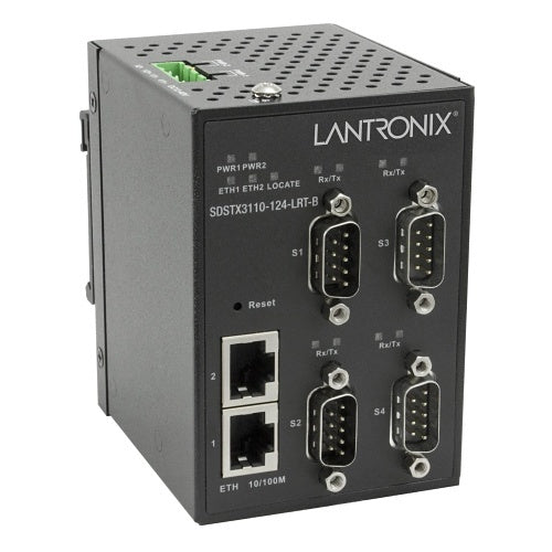 Lantronix SDSTX3110-124-LRT-B SFP Module, Media Converter-(4) Rs232/422/485