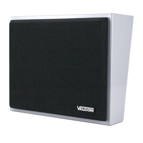 Valcom VIP-430A One-Way/Talkback IP Metal Wall Speaker, Black Grille, Gray