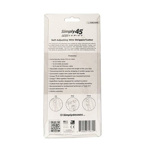 Simply45 S45-S110 Self Adjusting Wire Stripper