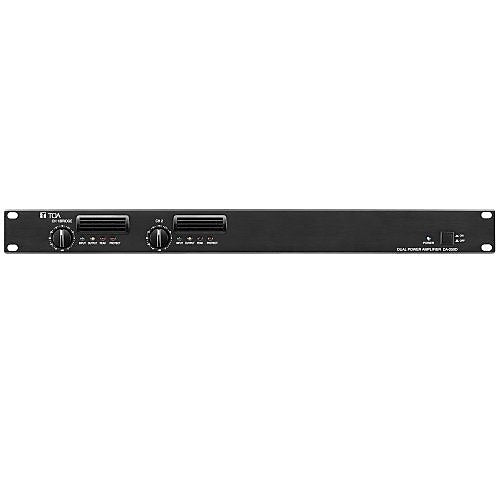 TOA DA-250D CU A00 Dual Power Amplifier, 120 AC, 50/60 Hz, Black