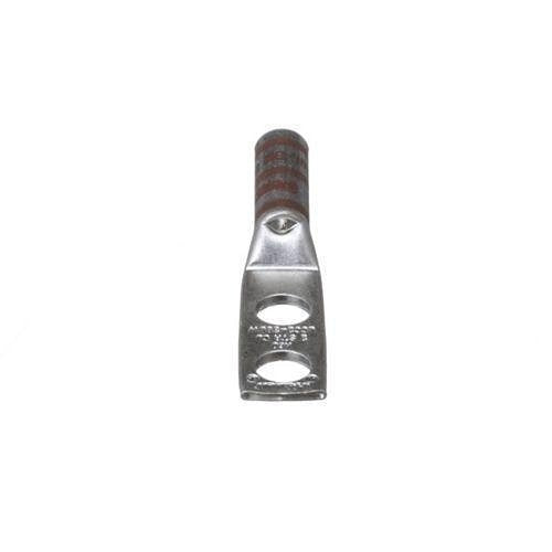 Panduit LCC2-38BW-Q Compression Connector Lug, 2-Hole, #2AWG, Copper