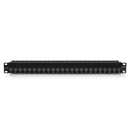 Siemon Z-PNL-24E Z-MAX UTP Patch Panel, 24-Port, 1U