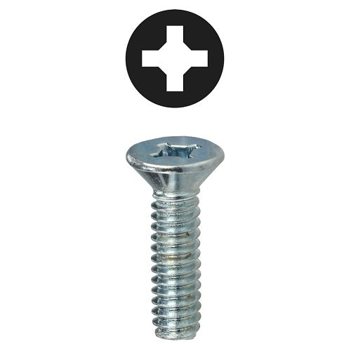 Dottie FMDD14112 1/4 1-1/2 Flat Head Square/Phillips Machine Zinc
