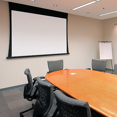 Draper 140036U 109\\" Access FIT Electric Projection Screen with Low Voltage Motor, HDTV, Matte White