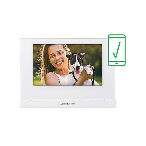Aiphone JOS-1VW JO Series Mobile-Ready Box Set with Surface-Mount Door Station 7\\" Video Set, Includes JO-1MDW, JO-DV, PS-1820UL