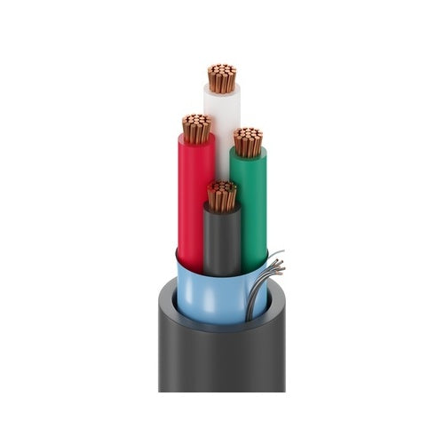 Belden 5202FE 0081000 16-4 Security and Sound Cable, Riser-CMR, 1000\', Gray
