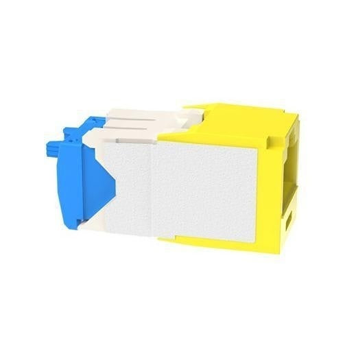 Panduit CJ6X88TGYL Mini-Com Module Cat 6A UTP Keystone Jack, 8 Pos 8 Wire