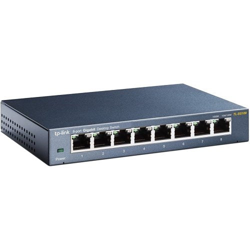 TP-Link TL-SG108 8-Port 10/100/1000 Mbps Desktop Switch