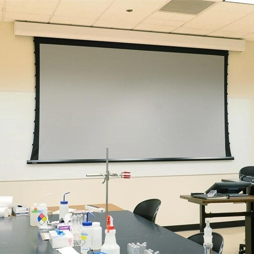 Draper 154110TY Acumen XL V Series Electric Projection Screen, Tab-Tensioned, Surface-Mounted, White