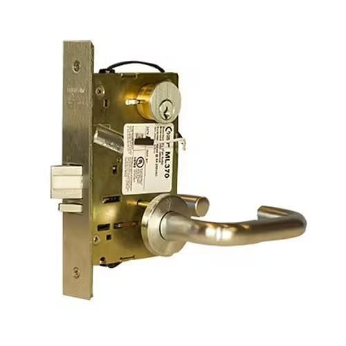 Command Access ML371EUCH-24V ML37 Series Electrified Sargent 8200 Series Mortise Lock, Storeroom, Fail Secure, 24V, Chassis Only