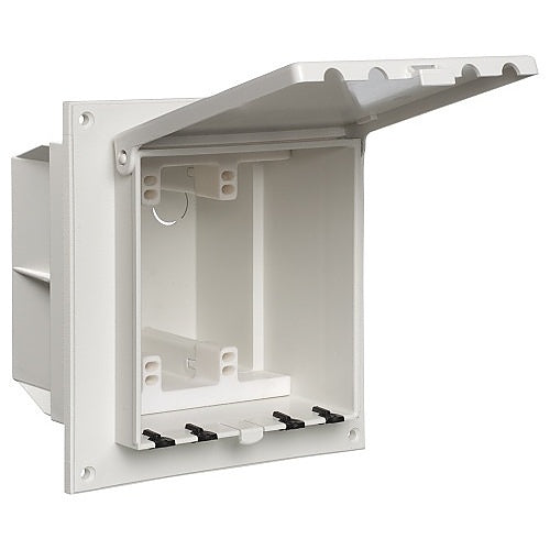 Arlington DBLVR2W Weatherproof IN BOX Keypad Enclosure, 5 x 5\\" Inside Size, White