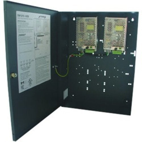 Inaxsys SW1210-8CB 12VDC at 11 Amps Power Supply with 8-Outputs & Cabinet Image of IN-SW12108CB