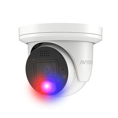 AVYCON AVC-NUE81F28 8MP H.265 Turret IP Camera, 2.8mm Fixed, White