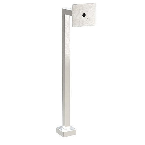 Pedestal Pro 22PE1-DOOR-01-304 45\\" Stainless-Steel Gooseneck Pedestal for DoorBird D1101KH