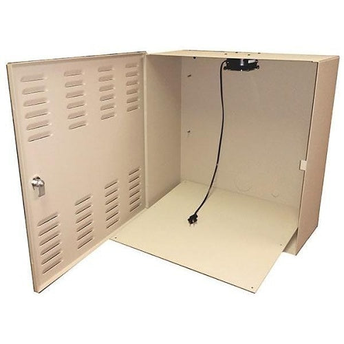 Mier BW-202B Indoor Wall-Mount DVR/NVR Lockbox with Fan, 20x20x8\\", Beige