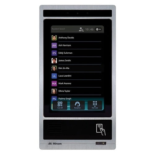 Mircom TX3-T10-G TX3 Series 10\\" Touch Screen Video Intercom System, VoIP/PSTN, Space Gray