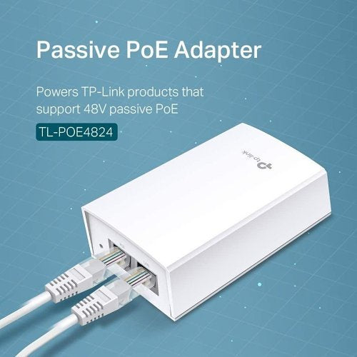 TP-Link TL-POE4824G 48V 24W Passive PoE Adapter