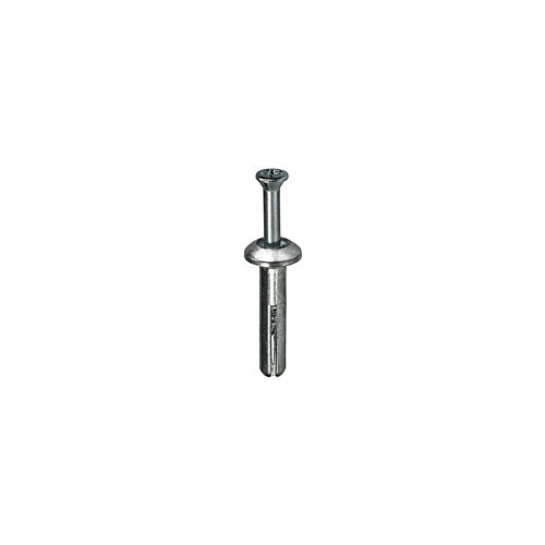 Dottie ZAS75 1/4x3/4in Zamac Metal Anhors with Remov Steel Pin 100p