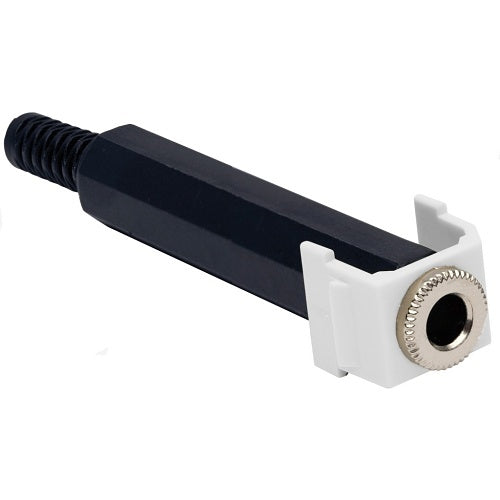 Hubbell SF14SJW Snap-Fit, Keystone, 1/4\\" Stereo Jack, White