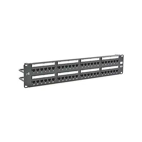 Hubbell HP648 Patch Panel, CAT6, 48-Port, UniversalWiring Image of 40-HP648