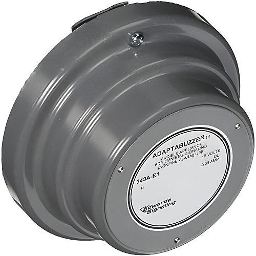Edwards Signaling 343A-E1 72dB Vibrating Buzzer, 12VDC