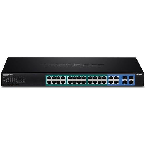TRENDnet TPE-2840WS 28-Port Gigabit Web Smart PoE+ Switch, 56Gbps
