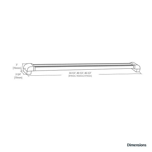 Securitron TSB-BKT Touch Sense Bar with Trailing EDGE Timer, 36\\"