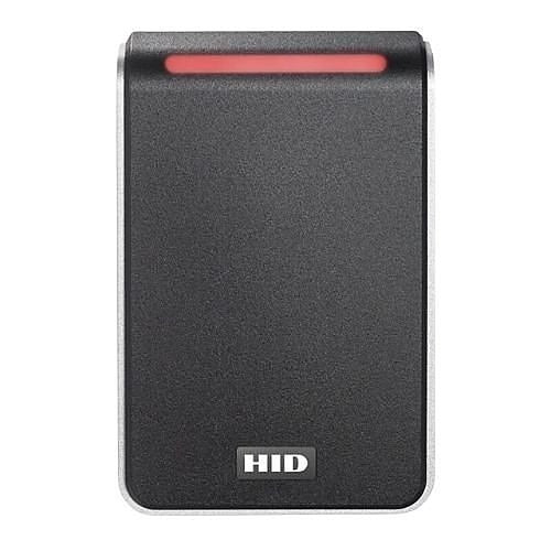 HID 40HNKS-03-00059X Signo PIV 40 FIPS Reader, Custom Profile, Pigtail, Mobile Ready, Black with Silver Trim