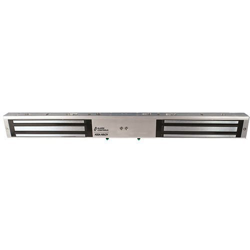 Alarm Controls 600DLB Double Magnetic Lock with LED Status Indicator, Bond Sensor and Door Status Sensor, Clear Anodized