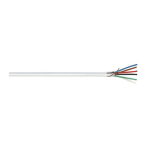 Remee 725228SM2 22/6 Stranded Plenum Shielded Security Cable, 1000' (304.8m) Box, White