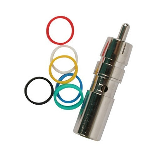 Binary BC3-RCA-RG59 RCA Male Compression Connector for Standard and Quadshield RG59, 75 Ohm, 20-Pack