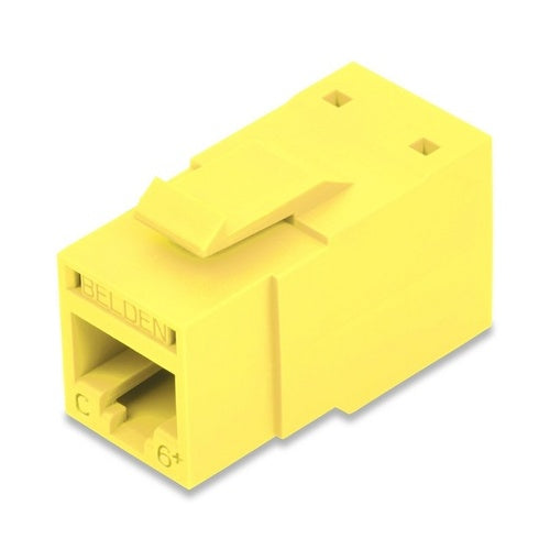 Belden RV6MJKUTY-S1 REVConnect CAT6+ UTP Modular Jack, T568A/B, Yellow