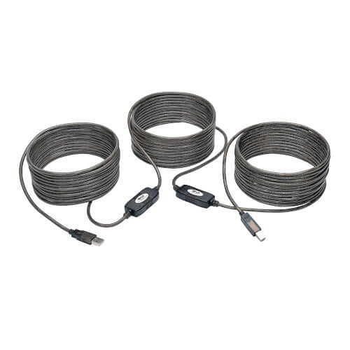 Tripp Lite U042-050 USB 2.0 A to B Active Repeater Cable (M/M), 50\' (15.24 m)