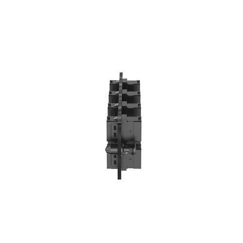 Panduit FAPH0812BLMPO Fiber Adapter Panel, 8 Key-Up / Key-Down MPOs, Type A, Horizontal, Black