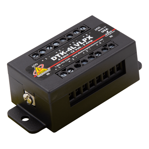DITEK DTK-4LVLPX Data and Signaling Circuit Surge Protector, 12V Hardwired Signaling Circuits (Replaces DTK-3LVLPX)