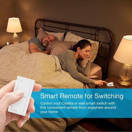 Lutron PJ2-2B-GIV-L01 2-Button Pico Smart Remote, with Light Icons, Ivory