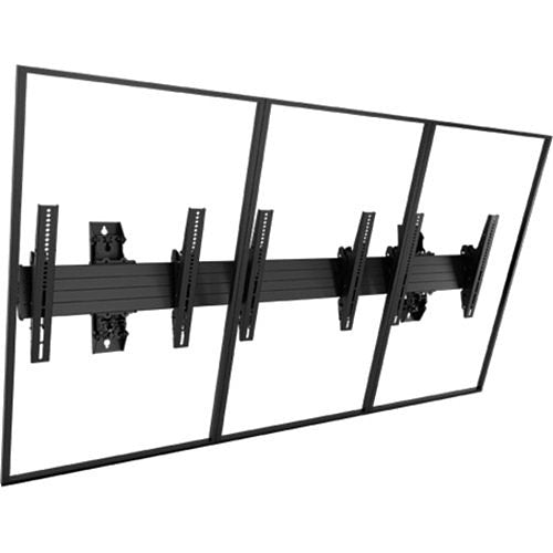 Chief LWM3X1UP Fusion Large Wall 3x1 Menu Board Wall Mount, Portrait, Black