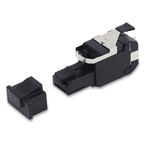 Belden RVAFPUBK-S1 REVConnect 10GX UTP Field Mount Plug, Black, Single-Pack Image of 7B-RVAFPUKS1