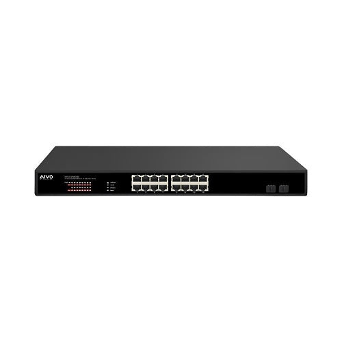 AVYCON AVN-S16-2P16W270G-SP 16-Port PoE NVR with (2) 1000Mbps SFP, 270W