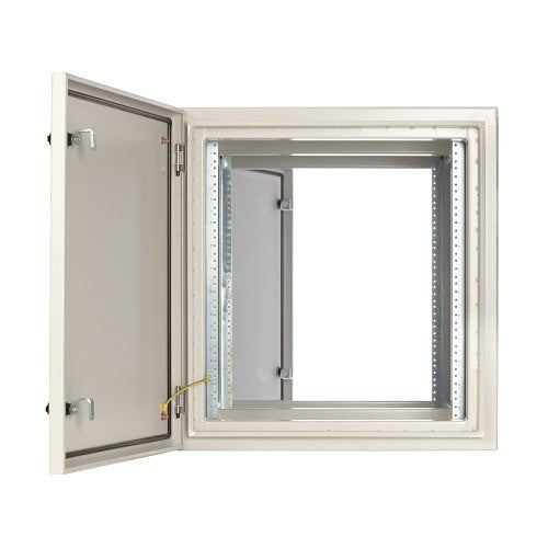 Tripp Lite SRN4G12UHD SmartRack Industrial Enclosure with Locks, Wall Mount, 32.5\\" Depth, 12U, NEMA 4, Heavy-Duty Metal Construction, Gray