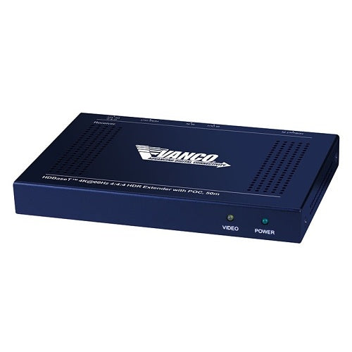 Vanco HDBT4K50 4K at 60Hz HDBaseT HDR Extender, Black