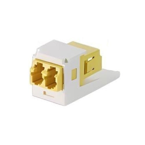 Panduit CMDDYLLCZAW Mini-Com Keyed (D-YL Duplex LC Adapter, Connectors