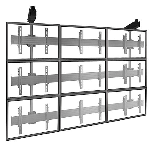 Chief LCM3X3U Fusion Adjustable 3x3 Video Wall Ceiling TV Mount for 42-46\\" Flat Panel TVs, TAA Compliant, Black