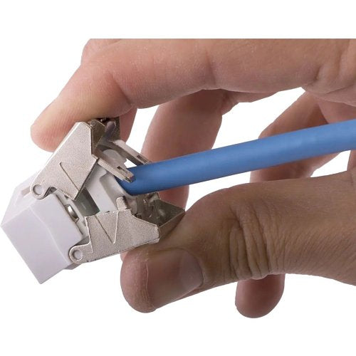 Hubbell HJU6AW24 CAT6A Jack with Cobra-Lock Termination, 24-Pack, White