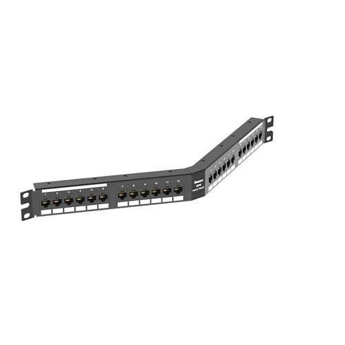 Panduit DPA24688TGY Punchdown Patch Panel Cat 6 Angled 24, Grey