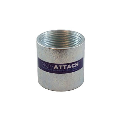 NOVATTACH LTA Large Threaded Adapter for 1.5" Dia. Male Pendant Cap, Zinc Plated