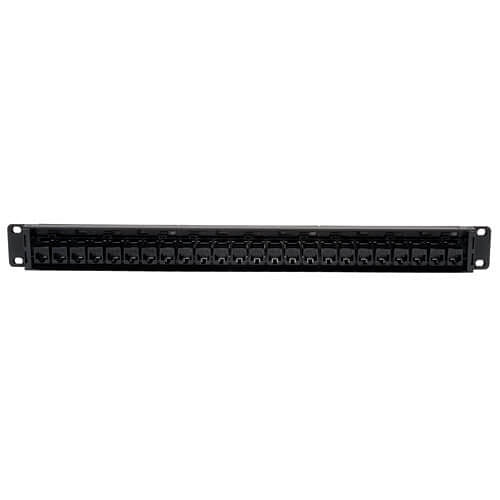 Tripp Lite N254-024 24-Port 1U Rack-Mount CAT6/CAT5 Feedthrough Patch Panel, RJ45 Ethernet